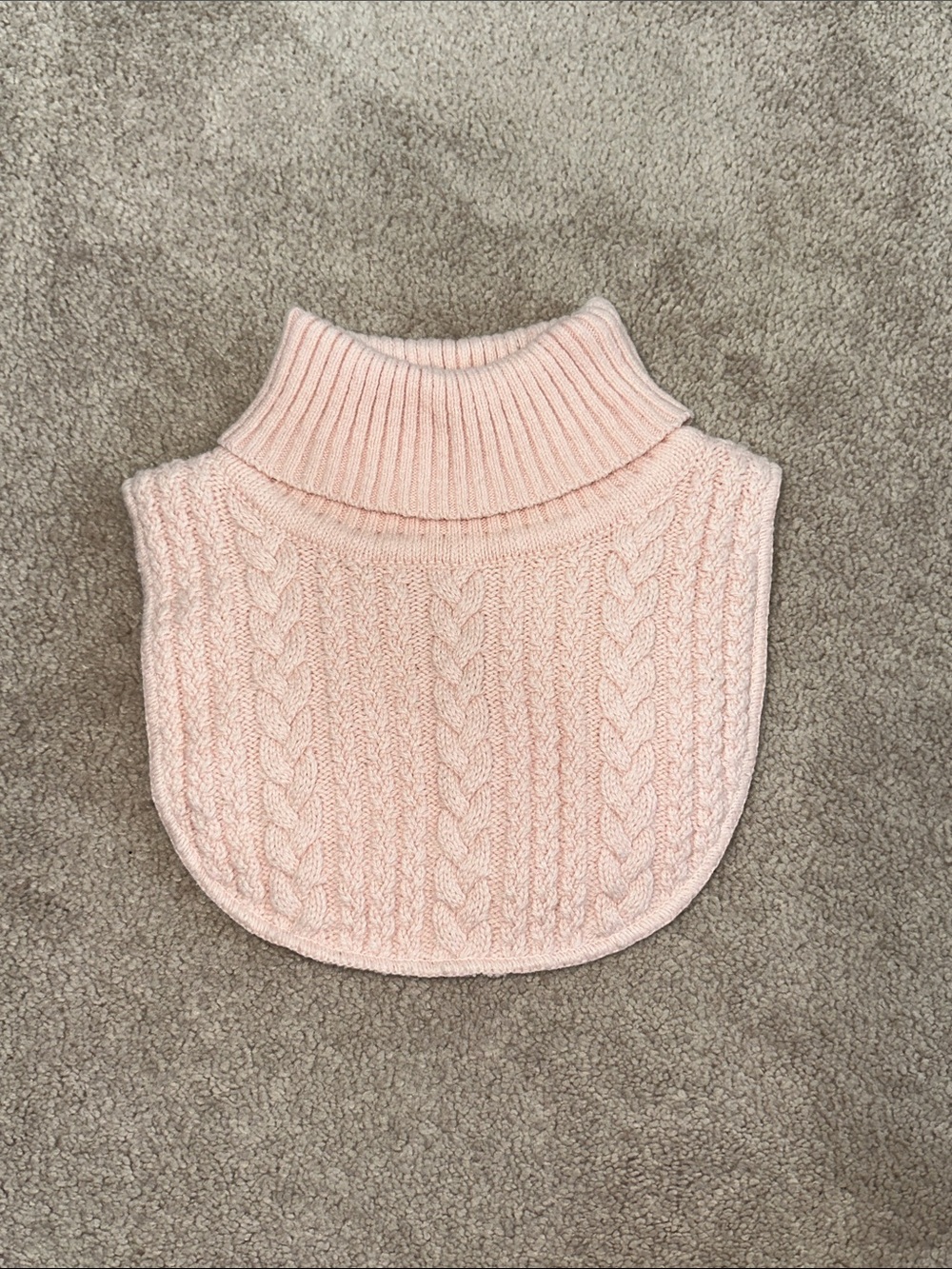 H&M Kids Pink Cable-Knit Turtleneck Dickey